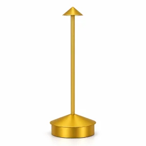 LEVIN Cone Gold Rechargeable Table Lamp
