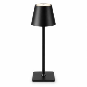 Rechargeable Black Table Lamp