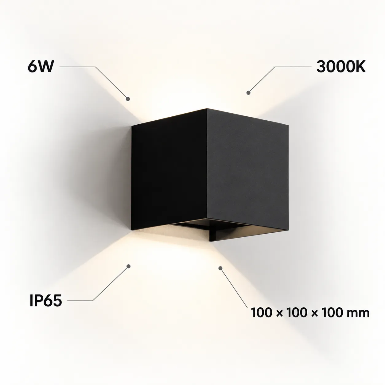 Hourglass Wall Light 6W IP65