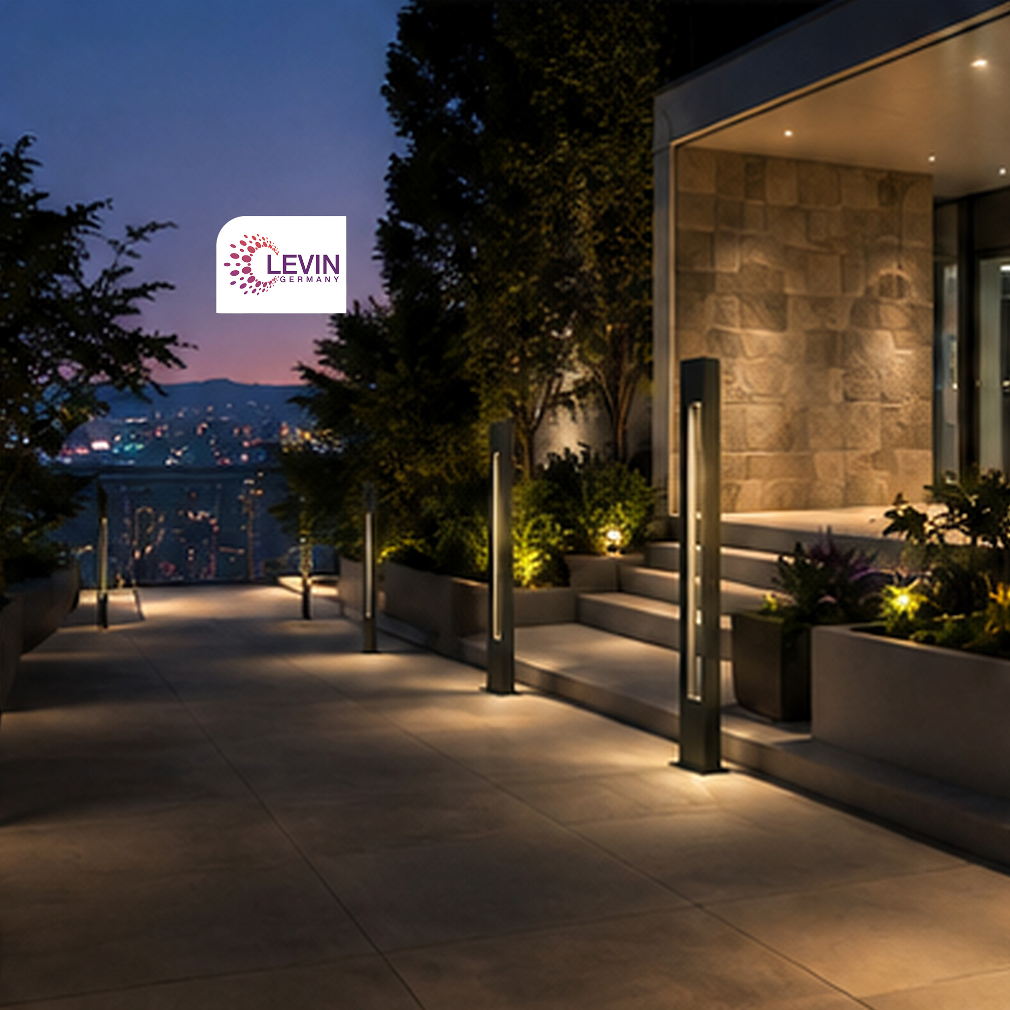 Levin LED Bollard Light 12W / 18W / 24W / 30W IP65 - Image 2