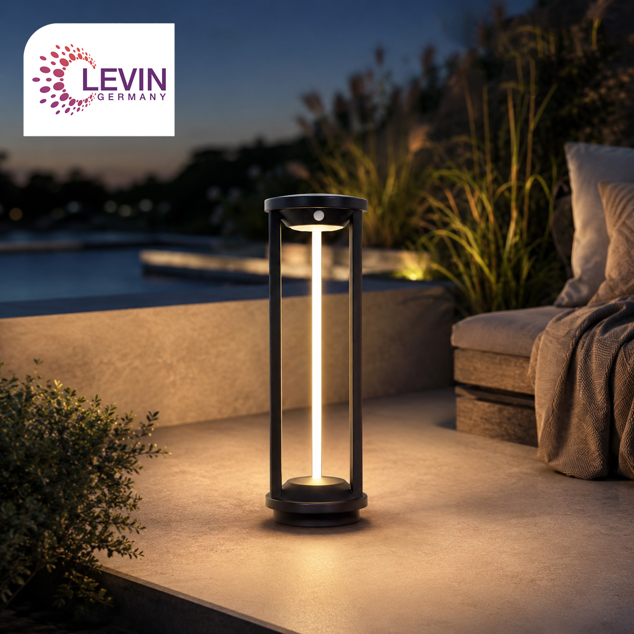 Levin Solar Outdoor Lantern 2W IP65