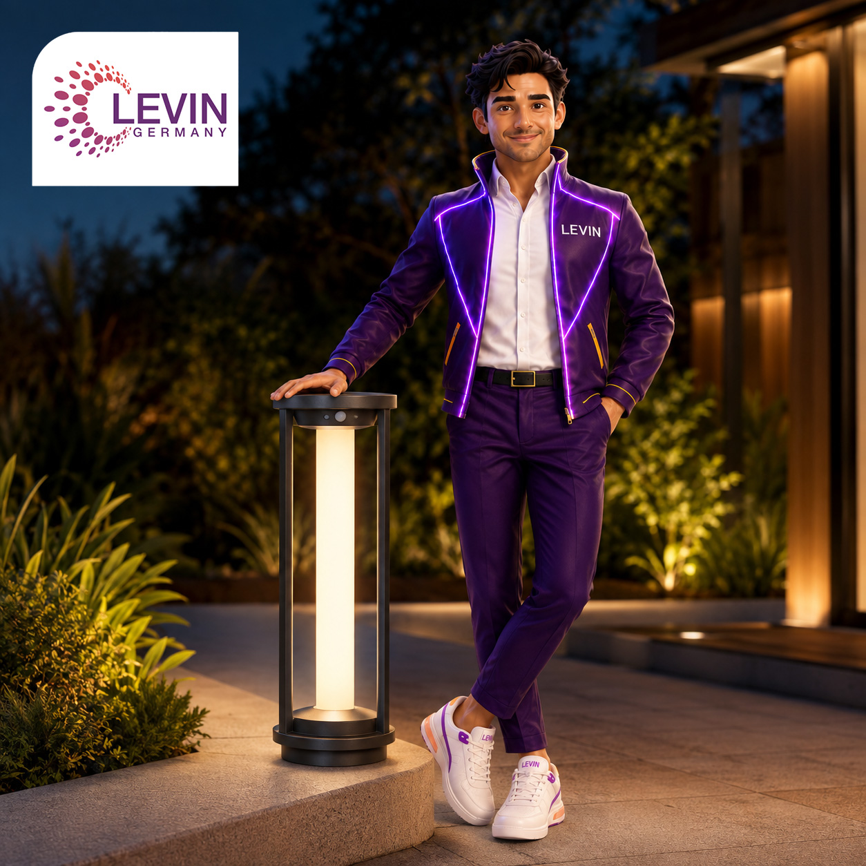 Levin Solar Outdoor Lantern 2W IP65