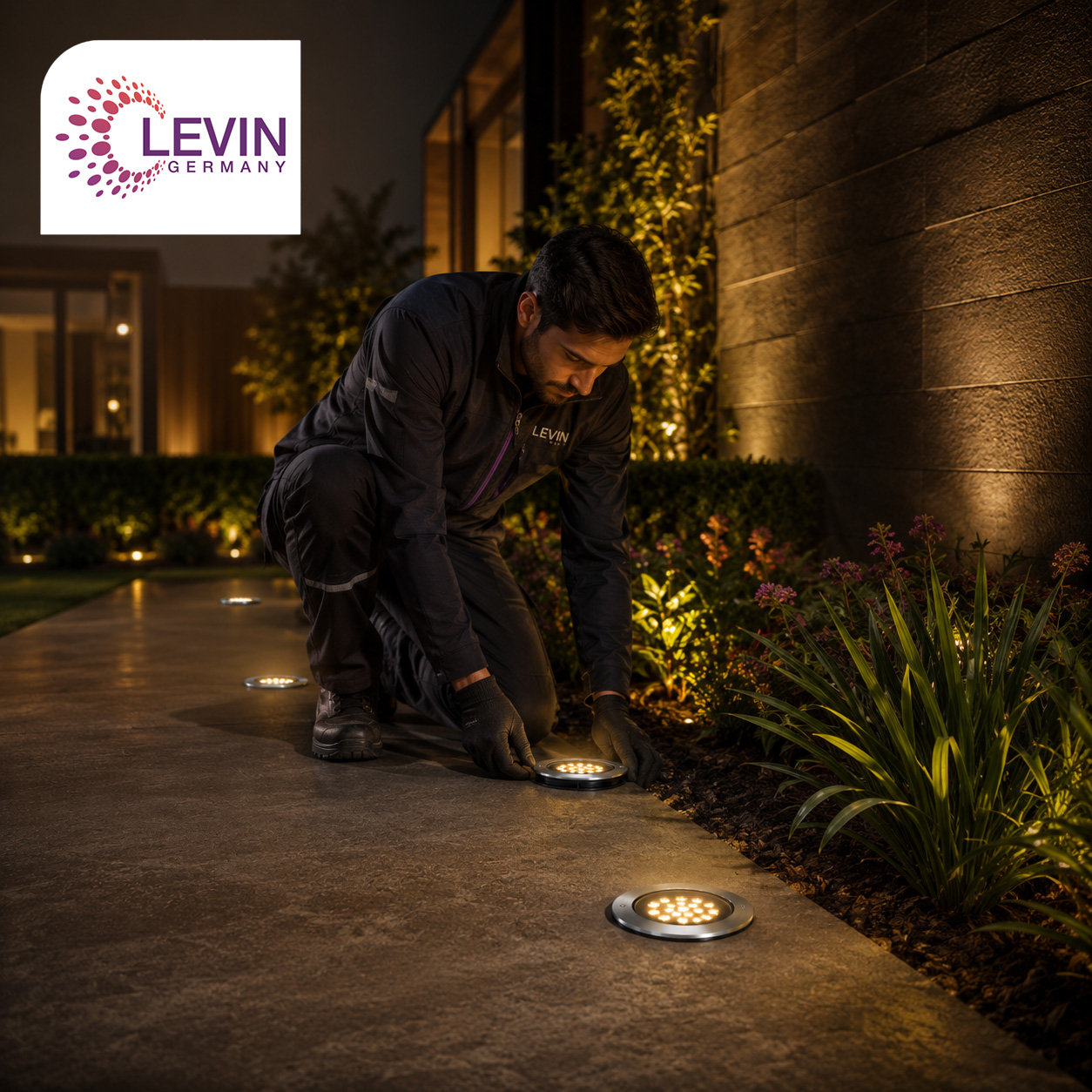Levin Outdoor Landscape Light with 3000K 4000K 6500K Options