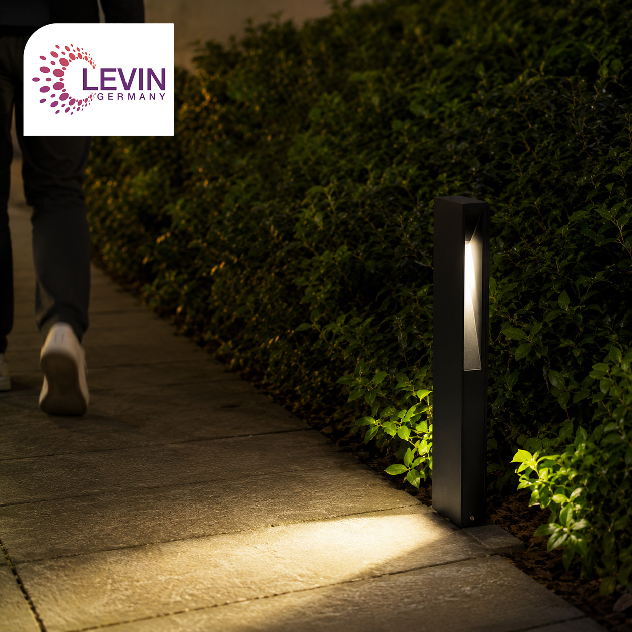 Levin Outdoor Bollard Code 2119 3W 600mm