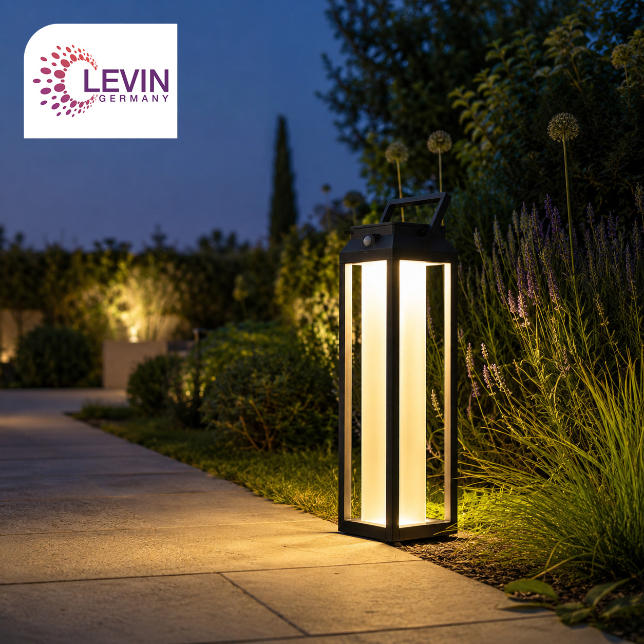 Levin Architectural Solar Light for Contemporary Landscapes